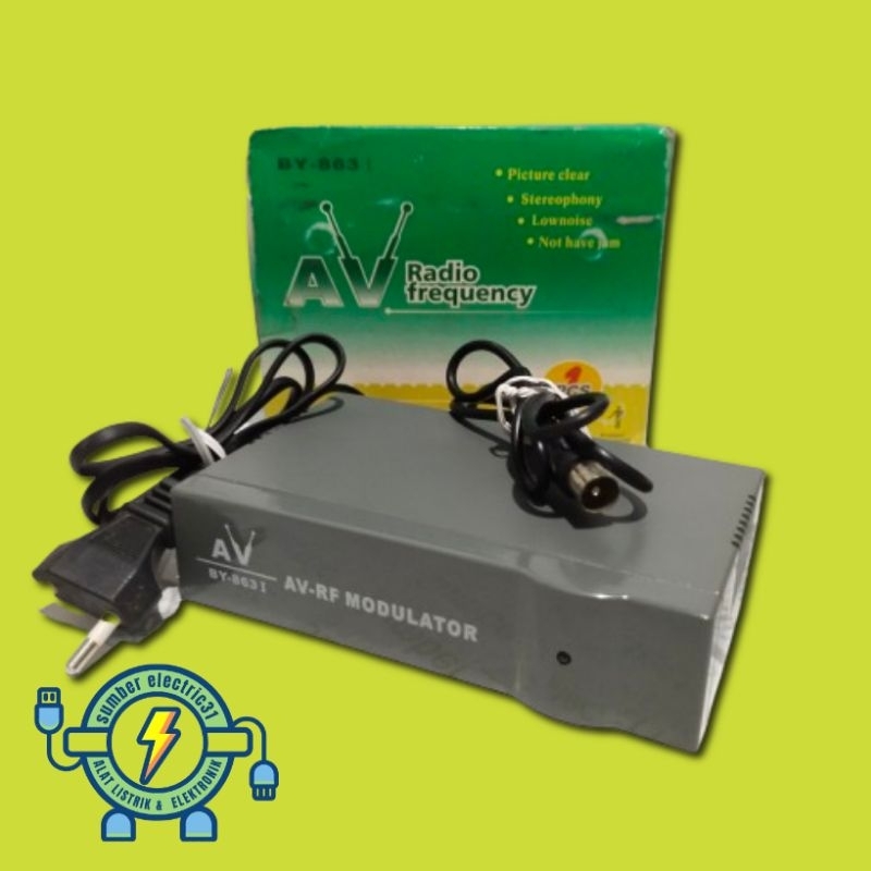 AV RF CONVERTER / AV TO RF MODULATOR KHUSUS TV JADUL / TV TABUNG / TV LAMA