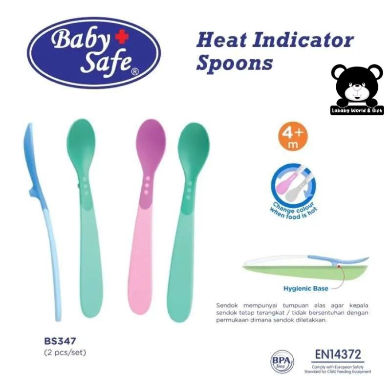 BabySafe Heat Indicator spoon/Sendok MPASI Bayi 4+Months