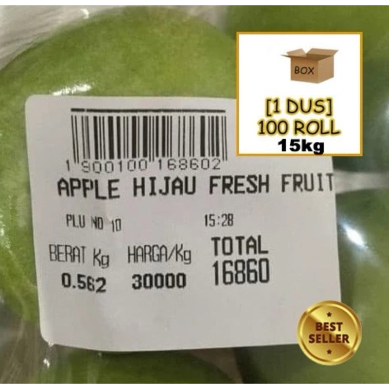 

Label Sticker Thermal Timbangan 50 x 40 mm - 50x40mm - 100 roll