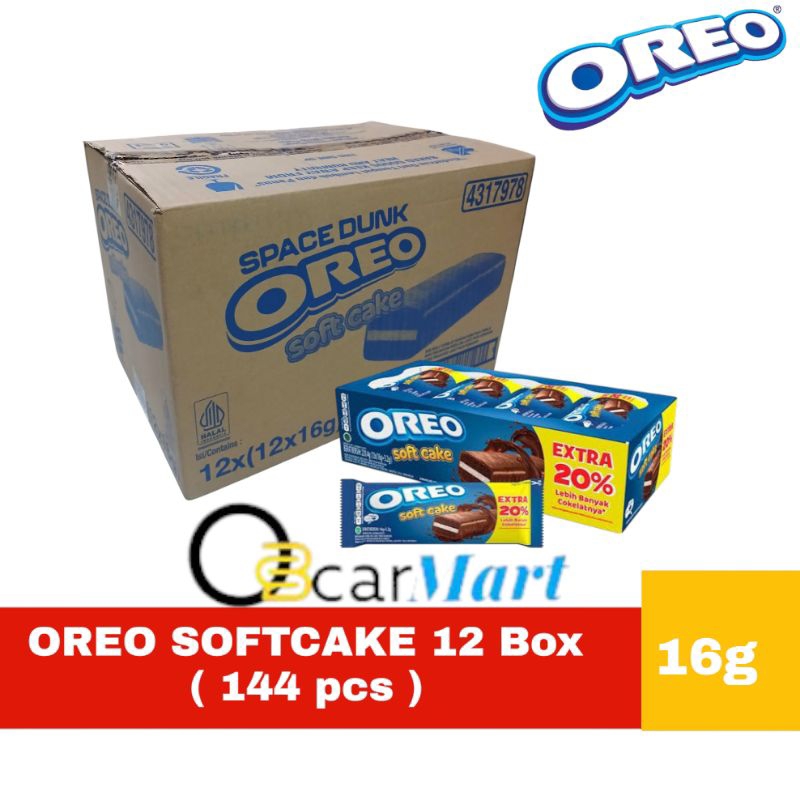 

GSV OREO Soft Cake Oreo Bolu 1 Dus isi 12 Box ( 144 pcs )