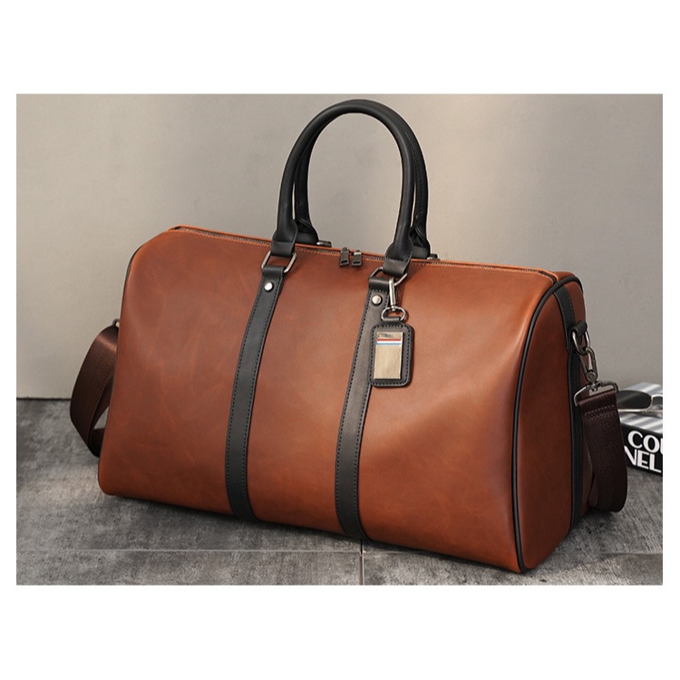 Tas Travel Pria Kulit Premium – Duffle Bag Elegan fashionable and elegan (8255)
