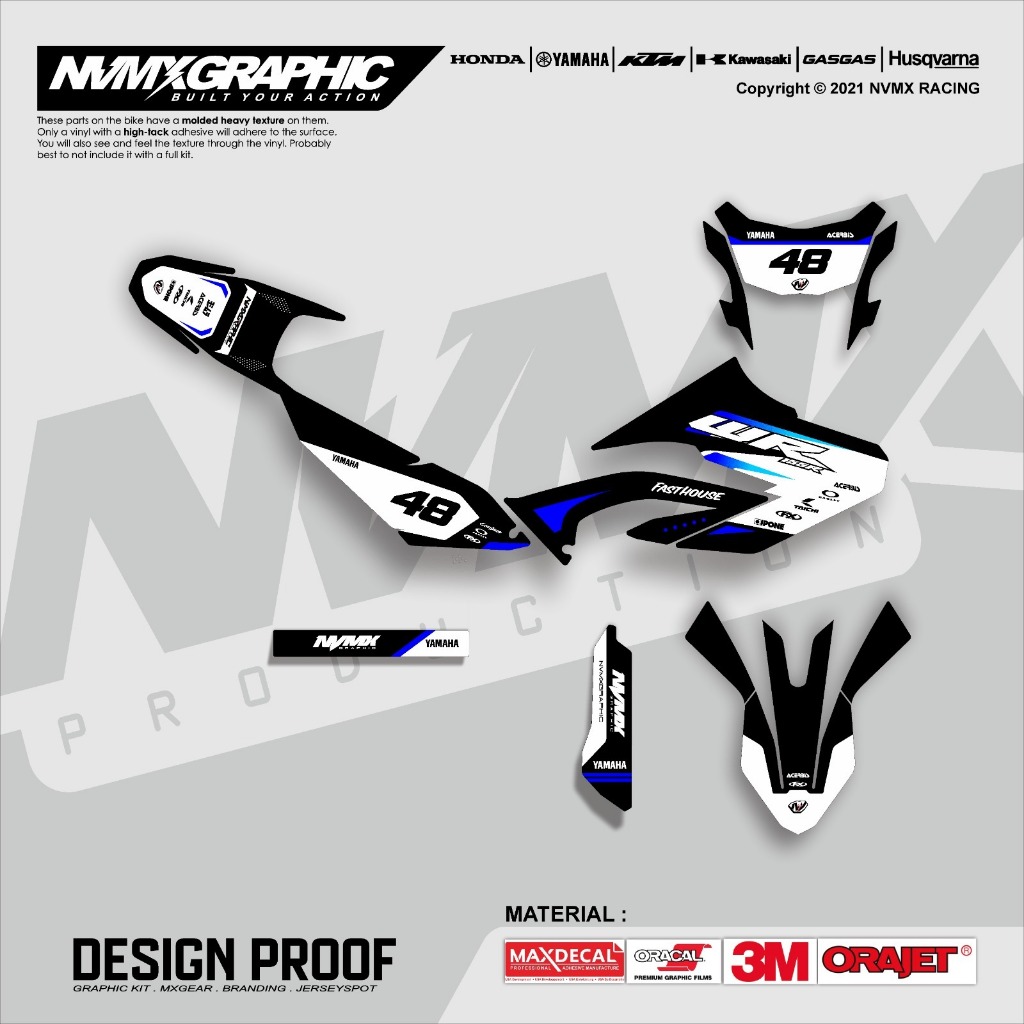 Decal Stiker Yamaha WR 155 Decal Yamaha WR155