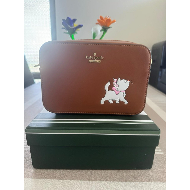 NEW  KS Mini Camera Bag KD735 Staci Camel / Brown with Marie Cat