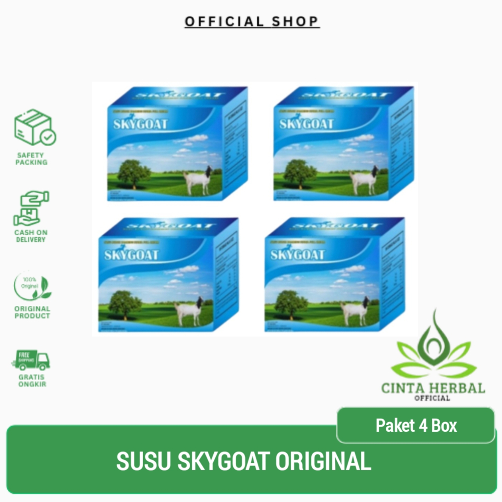 

Paket 4 Skygoat Susu Kambing | Susu Etawa Sky Goat Full Cream | Skygoat