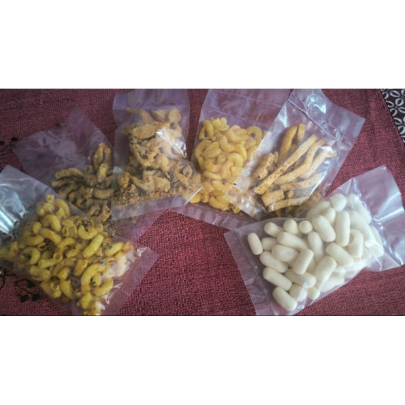 

makaroni bantat cikruh basreng viral kripik usus Krispy pilus kripik jamur