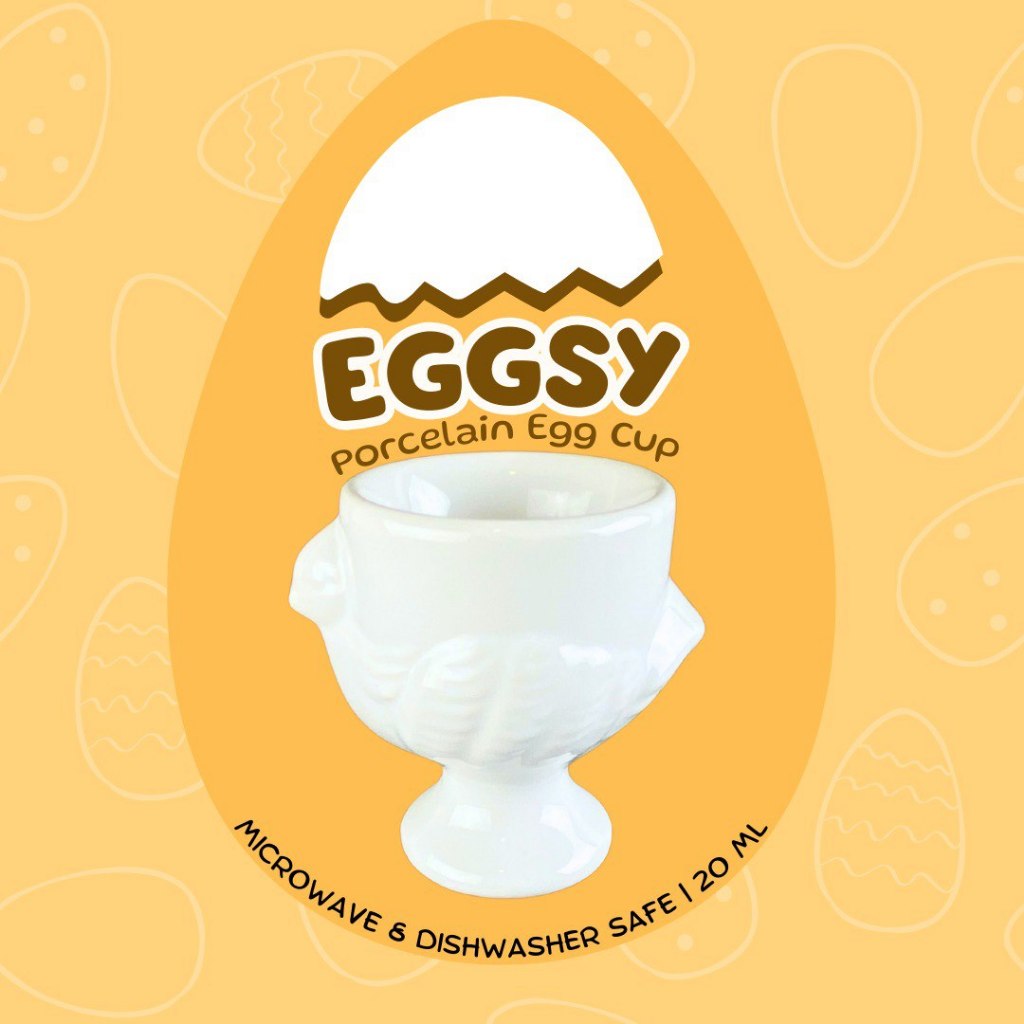 EGGSY Egg Cup | Porcelain Egg Holder | Tempat Telur Keramik