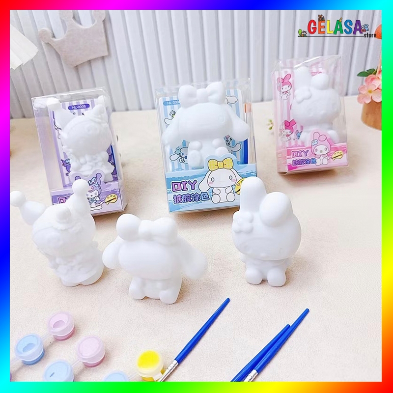 

Gelasa DIY Mewarnai Figur bahan Silikon motif SANRI*