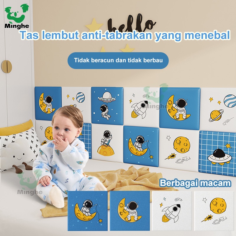 Wallpaper Dinding Kamar Tidur Anak UK:34x34CM / Tebal 8 mm Dekorasi Kamar Ruangan Headboard Bed / Wa