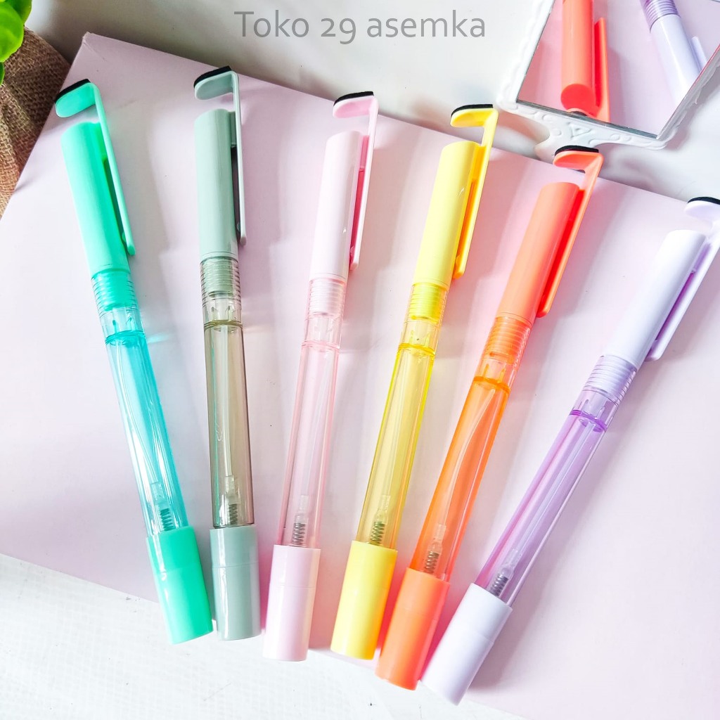 

PULPEN MULTIFUNGSI PARFUM MEWAH + STANDING PHONE FULL BODY PEN ALAT TULIS UNIK IMUT PEN GEL PASTEL