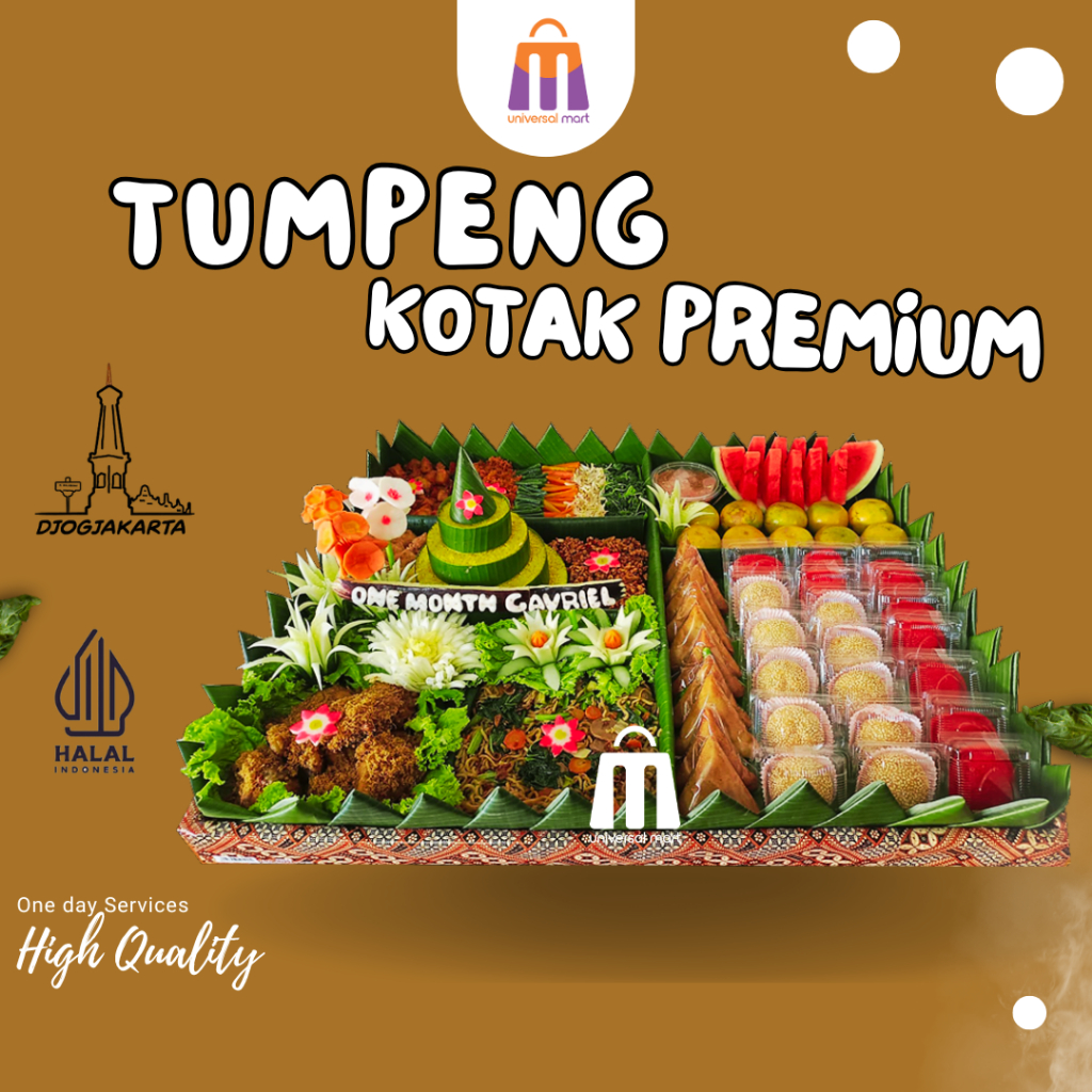 

Tumpeng Nasi Kuning Kotak Premium Paket Lengkap Porsi Bervariasi