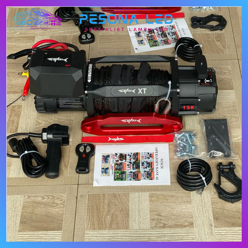 WINCH DEREK WINCH OFFROAD WINCH SHARK 13000 LBS 6.5 TON BAJA PLASMA