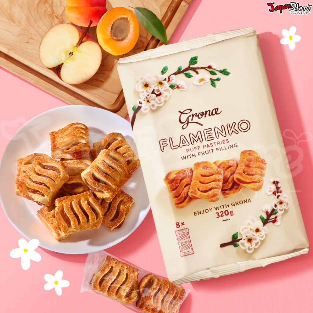 

Grona Puff Pastry Flamenko (Apple & Apricot Filling Pastry)