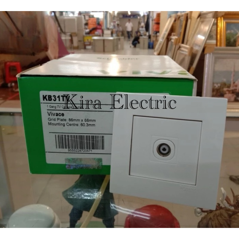 Stop Kontak TV Schneider Vivace KB31TV WE Socket Outlet TV
