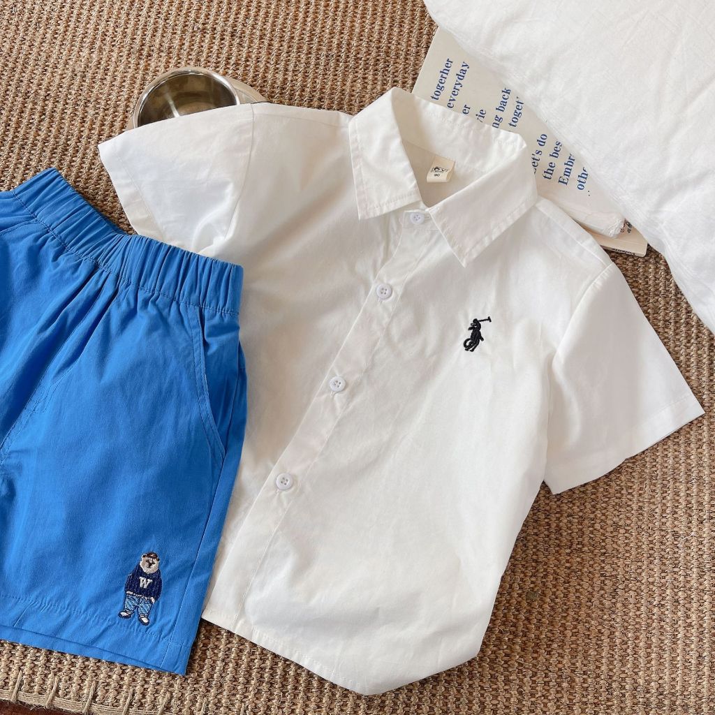 CK664 Short sleeve Shirt Polo Kuda | Kaos Lengan Pendek Anak Laki-Laki | Baju Anak