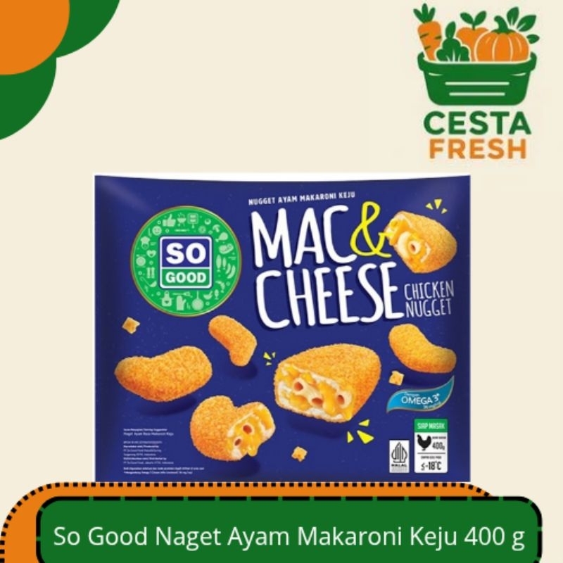 

So Good Naget Ayam Makaroni Keju 400gr
