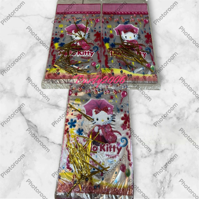 Plastik Snack Karakter Hellokitty 18x36cm / Bingkisan Ulang Tahun
