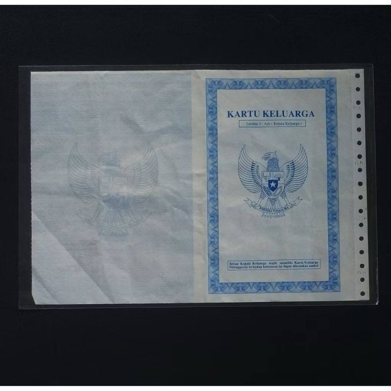 

CV2 COVER PLASTIK KK IJZH AKT LAHIR BERKAS FILE DOKUMEN PENTING pelindung berkas plastik press tebal anti air cover kartu keluarga