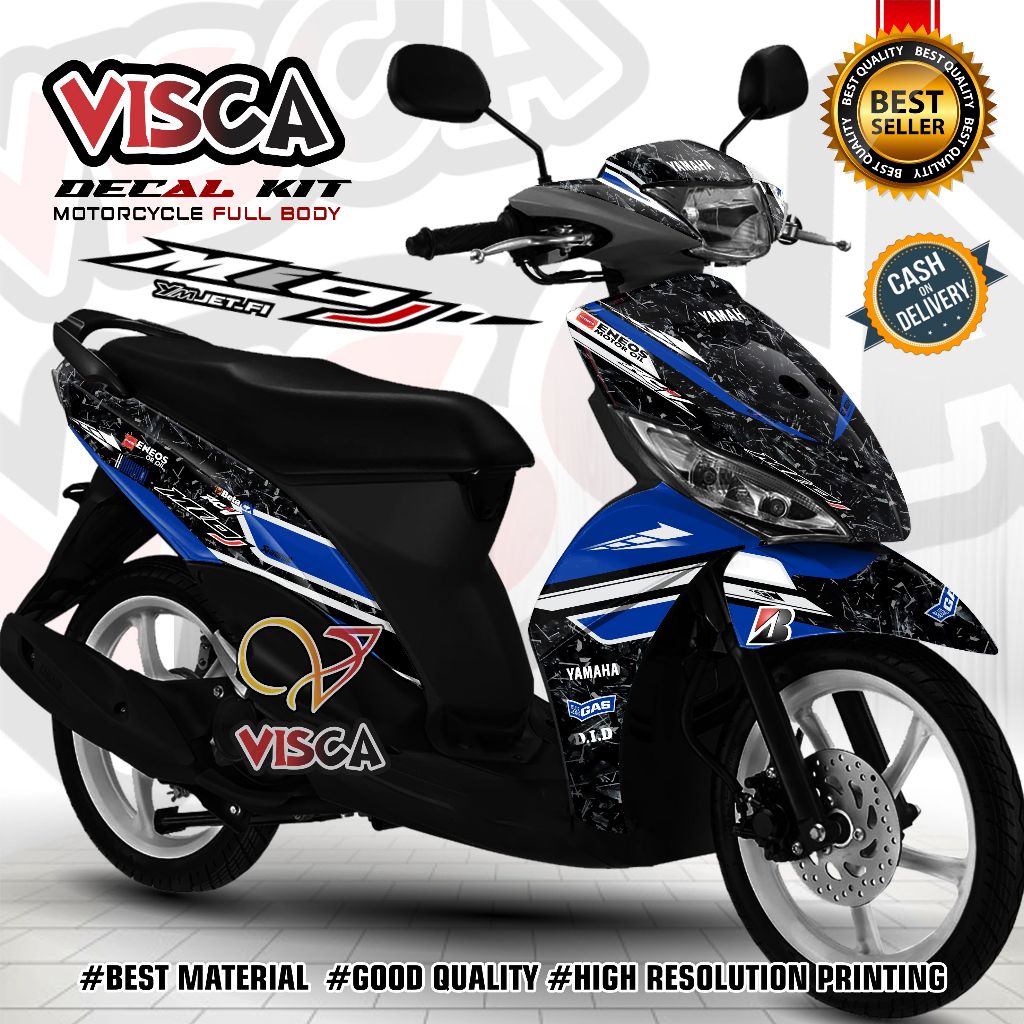 (COD) Decal Mio J Full Body Stiker Mio J Variasi Full Body Striping Mio J Variasi Keren Decal Hologr
