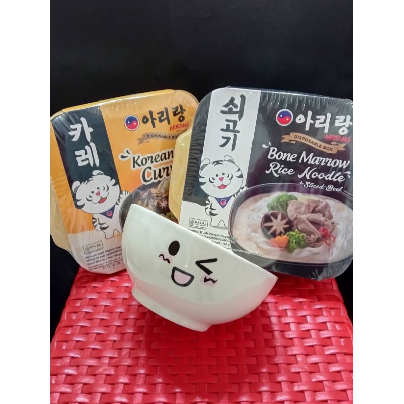 

BIG PROMO PAKET BUNDLING Disposable Korean Beef Curry & Disposable Bone Marrow Rice Noodle Free Mangkok