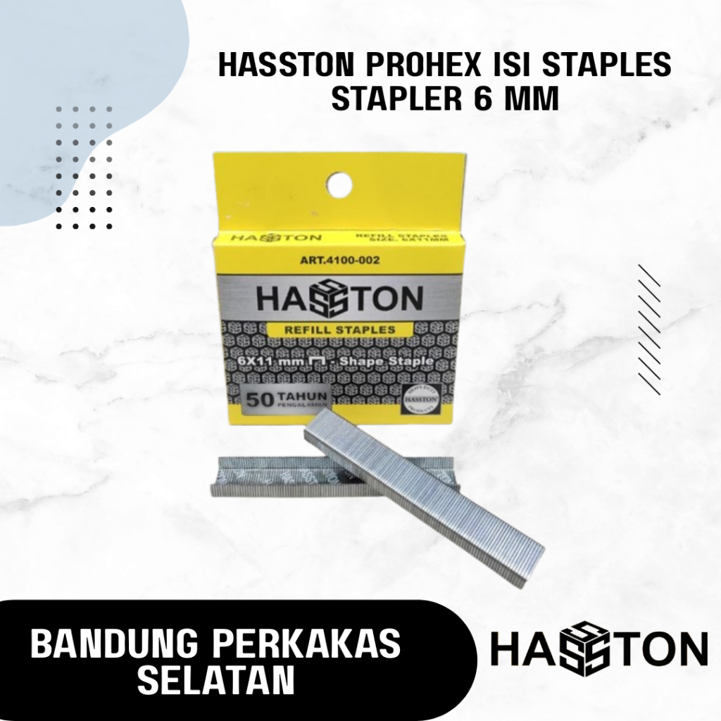 

HASSTON PROHEX Isi Staples Stapler 6 mm - Refill Air Stapler Nailer
