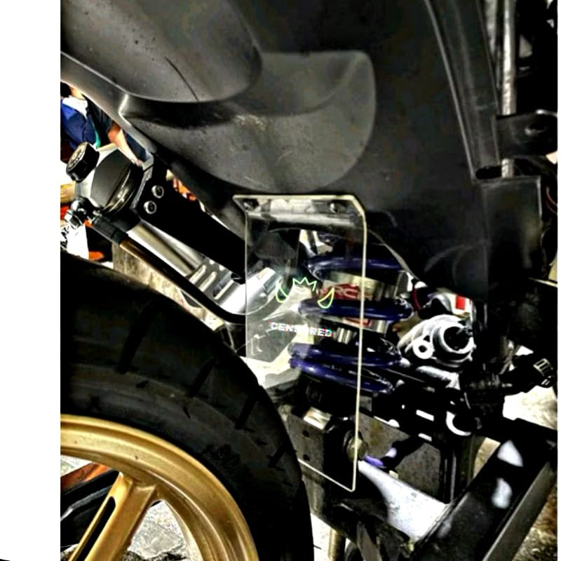 cover mika akrilik pelindung shock belakang MX KING MX 150 NEW MX 135