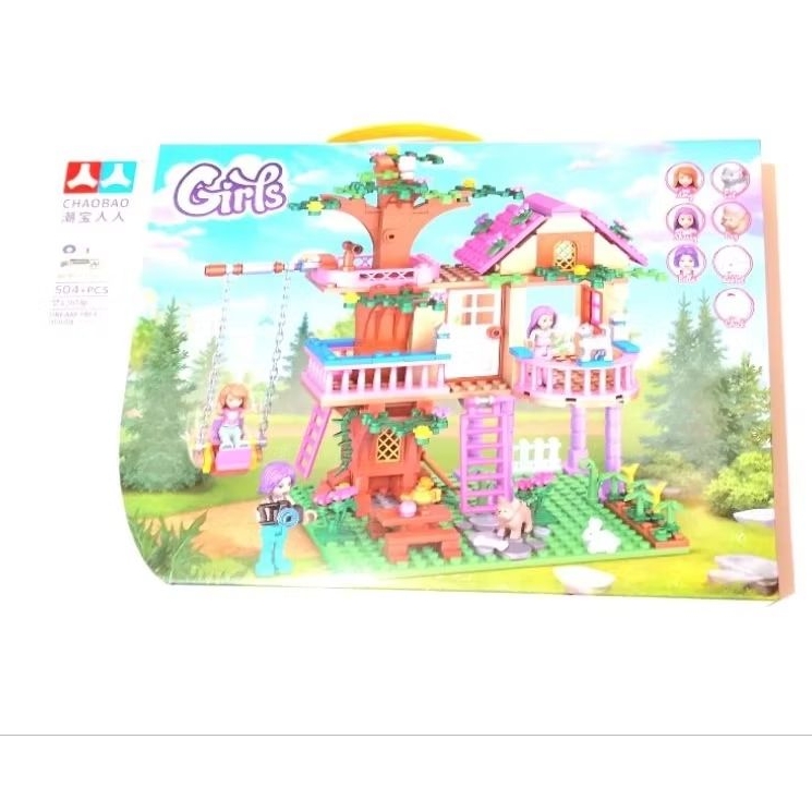 Brick Chaobao Girls Dream Tree House 7652