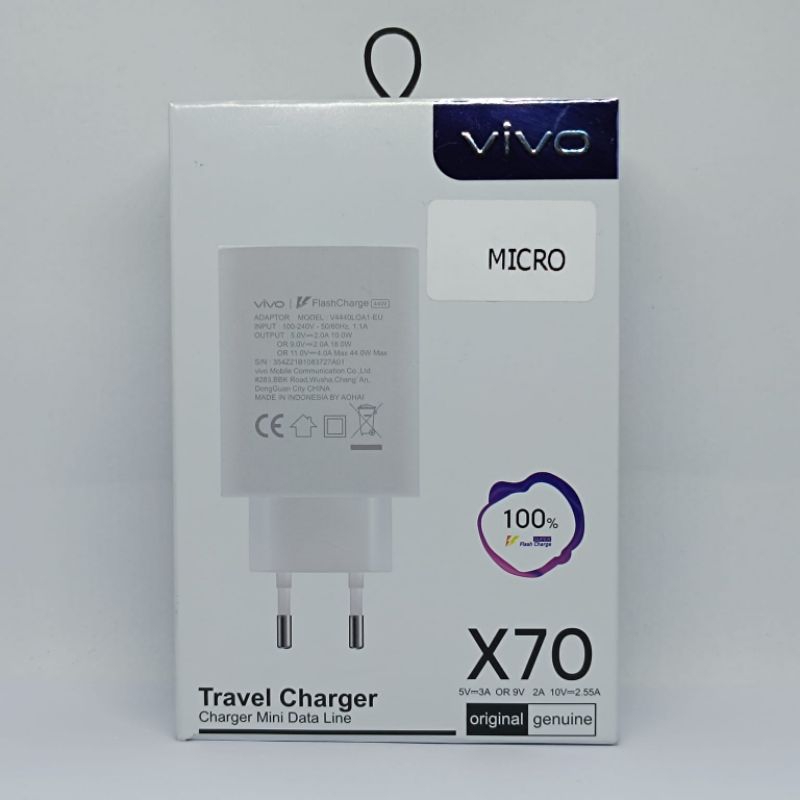 CHARGER CASAN VIVO Y12 Y12I Y15 X70 ORIGINAL