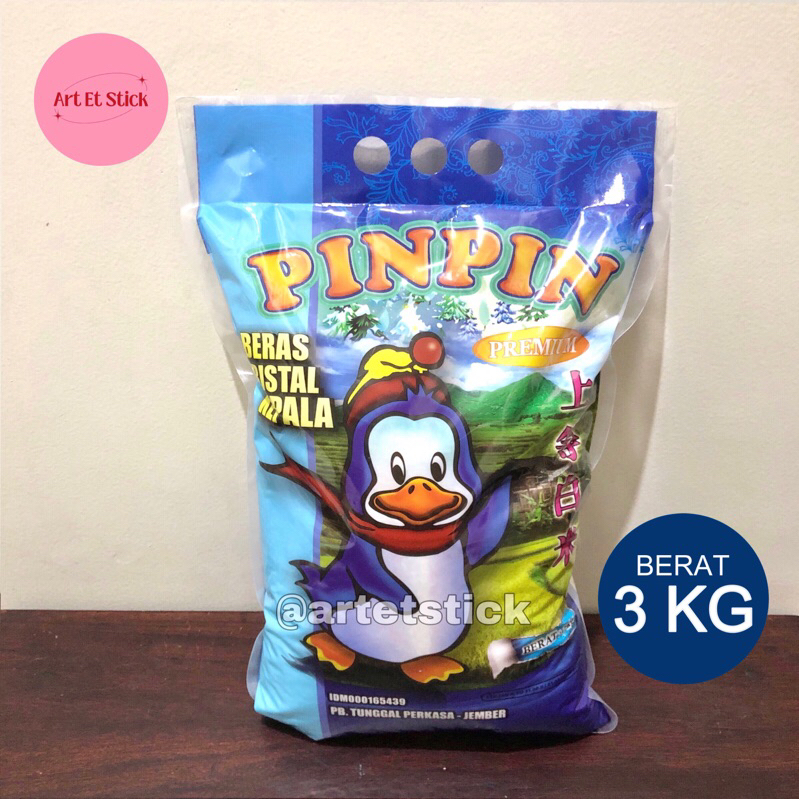 

Beras Kristal Kepala Pinpin 3 Kg Premium
