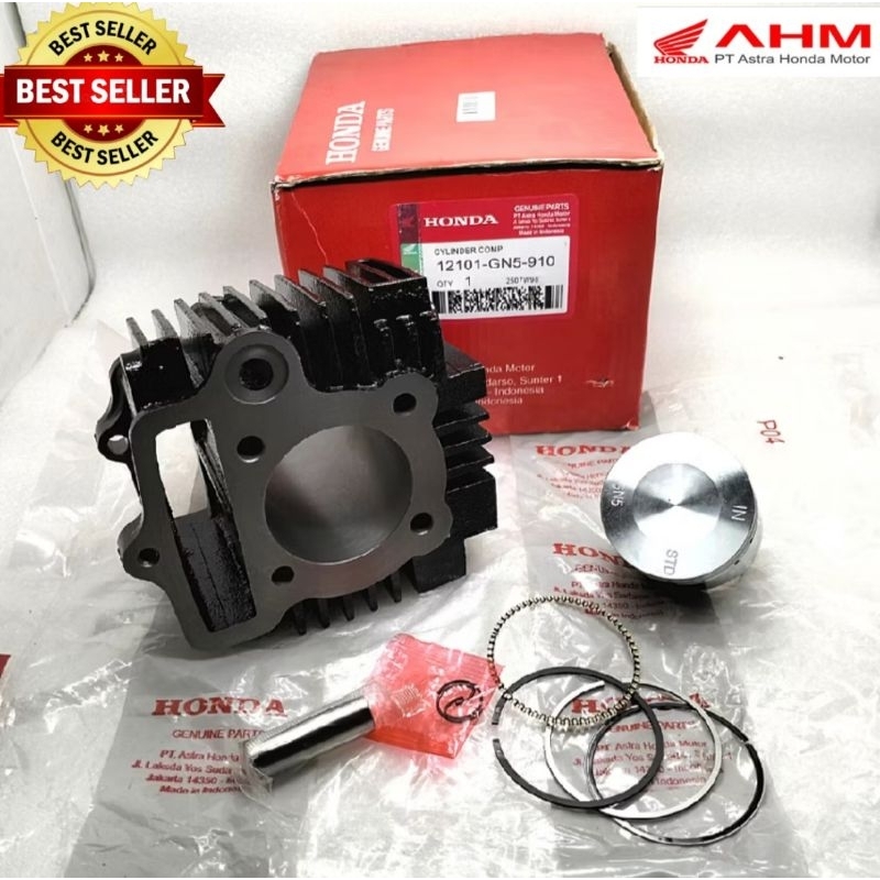 BLOK BLOCK SEHER SET + PISTON KIT GRAND SUPRA LAMA SUPRA X PRIMA WIN ORIGINAL AHM