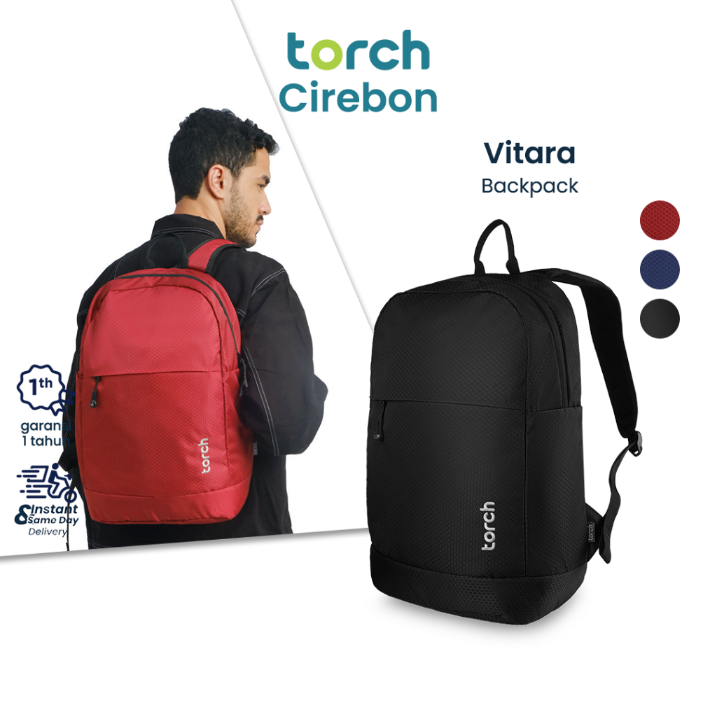 TORCH Vitara Tas Ransel Tas Ransel Laptop Daypack Simple Pria Wanita Flexible Traveler