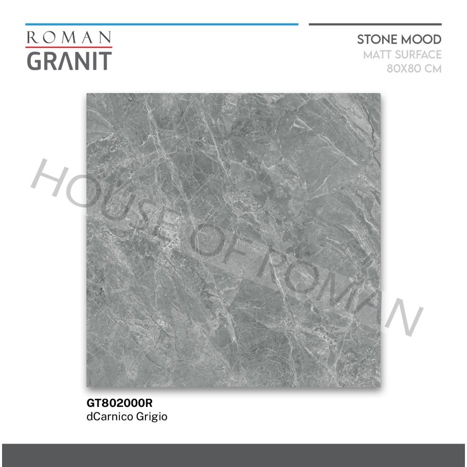 ROMAN GRANIT dCarnico Grigio 80x80 GT802000R ROMAN GRANIT
