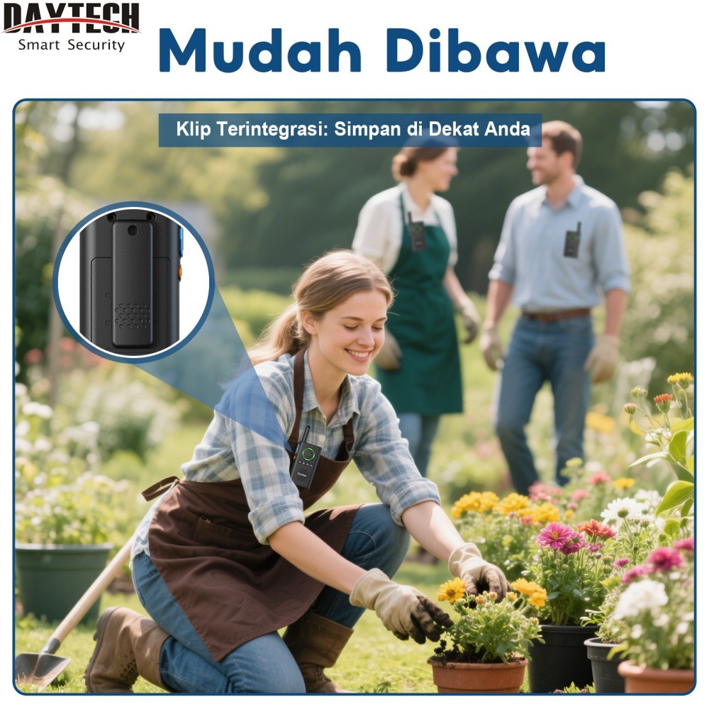 Banana Sport Daytech Ht Mini Dual Band Walkie Talkie 16 Channels Handy Talky Jarak Jauh Komunikasi