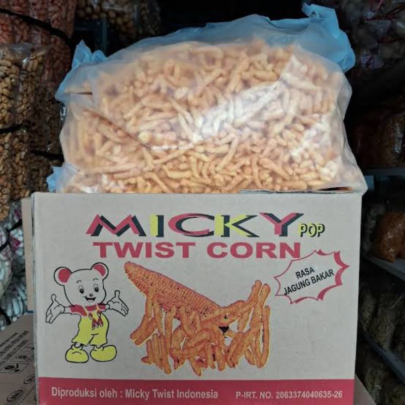 

Micky Pop Twist Corn Rasa Jagung Bakar 1 dus / 2 kg