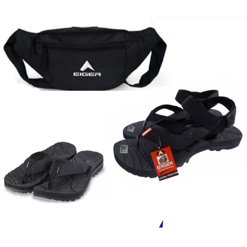 Paket hemat beli 1 dapat 3 sandal gunung + japit + tas