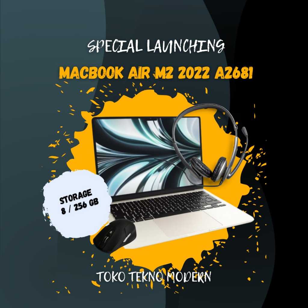 Special Macbook Air 13" M2 2022 A2681 SECOND APPLE M2/8GB/256GB