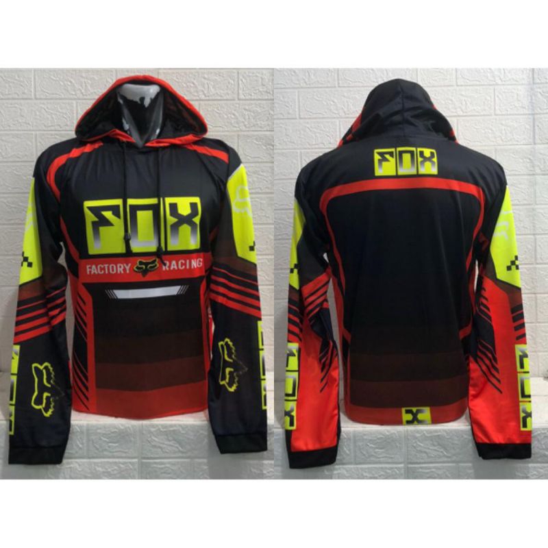 Jersey kaos motocross | Jersey kupluk motocross dewasa | trail lengan panjang