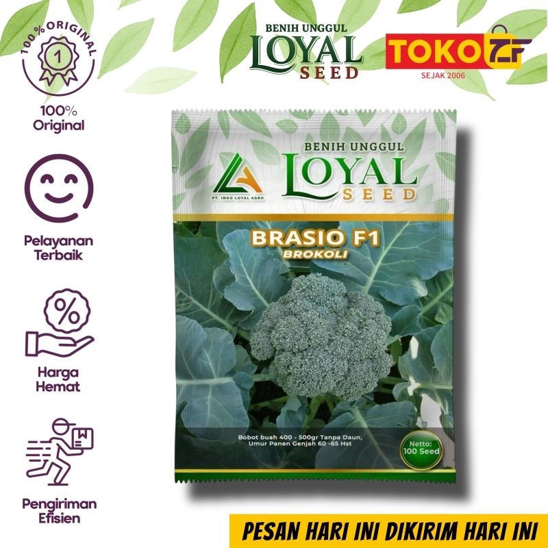 

[BRASIO] Bibit Benih Brokoli Loyal Seed Isi 100Seed (Benih)