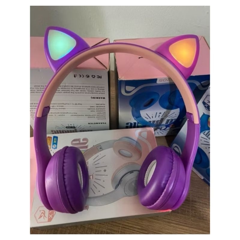 Headset CAT Kids XY205 fullbass enak di dengar
