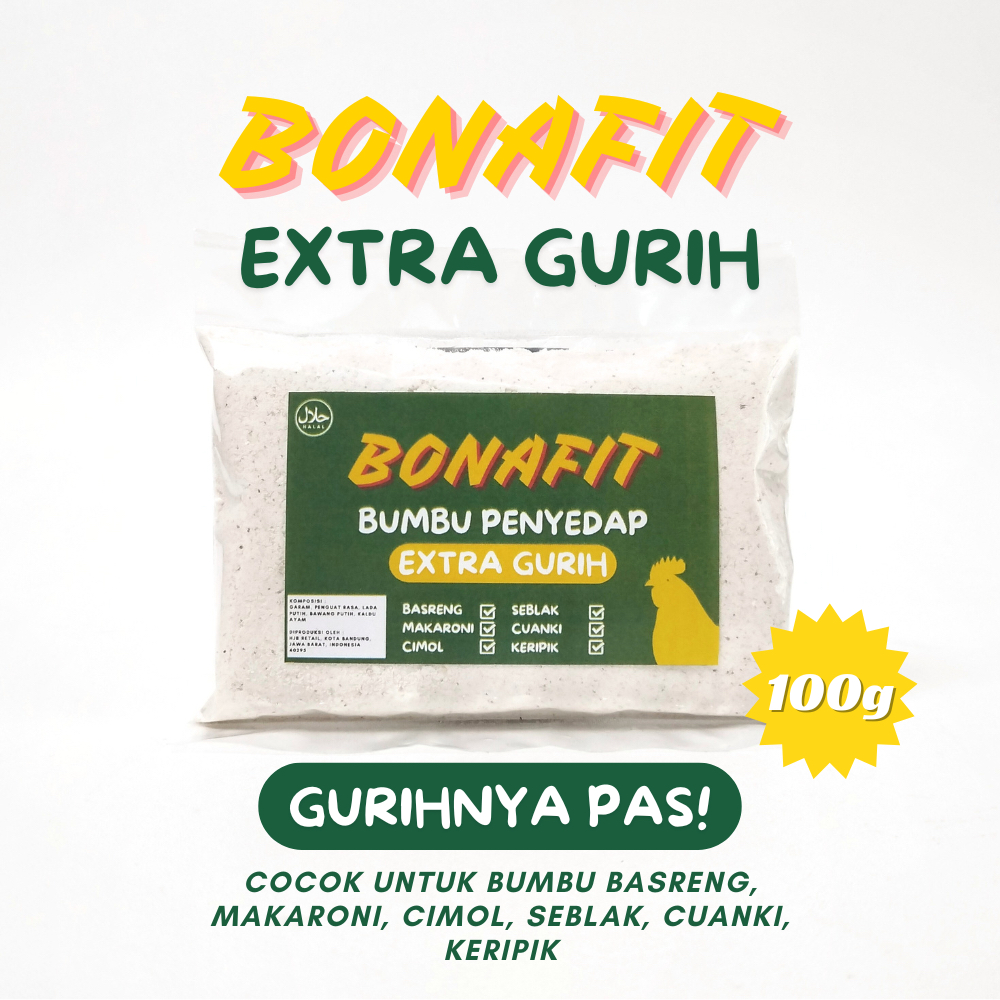 

BONAFIT Bumbu Penyedap Extra Gurih / Bumbu Asin Gurih 100g