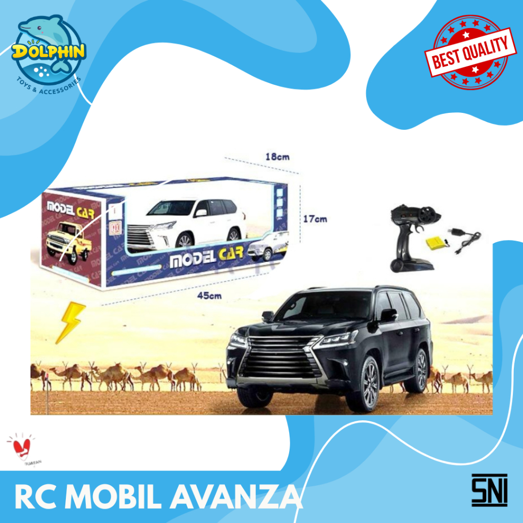 Mobil Remot R/C Avanza – Mainan Anak Remote Control, Baterai Cas Ulang, Desain Realistis & Keren