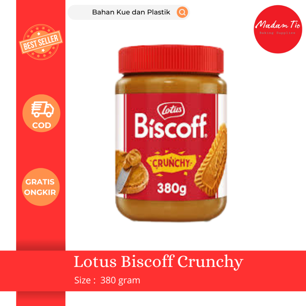 

Lotus Biscoff Crunchy 380g 1pcs