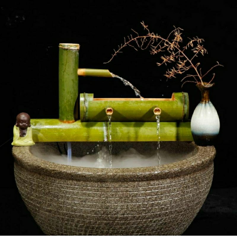 Air mancur bambu,filter air kolam ,akuarium terbaik