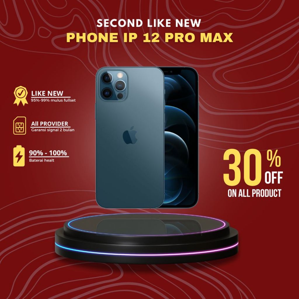 IP12 PRO MAX 256GB/128GB SECOND ORIGINAL
