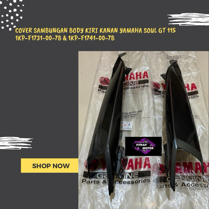 Cover Sambungan Body Kiri Kanan Yamaha Soul GT 115  1KP-F1731-00-7B & 1KP-F1741-00-7B