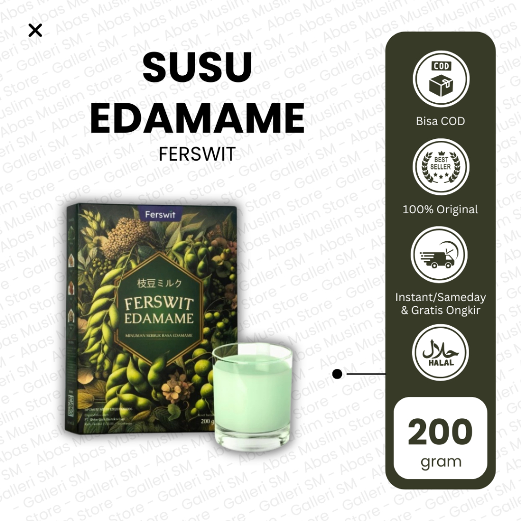 

Ferswit Edamame Susu Kedelai Bubuk 200 Gr Solusi Nyeri Sendi Dan Tulang Soy Milk Powder