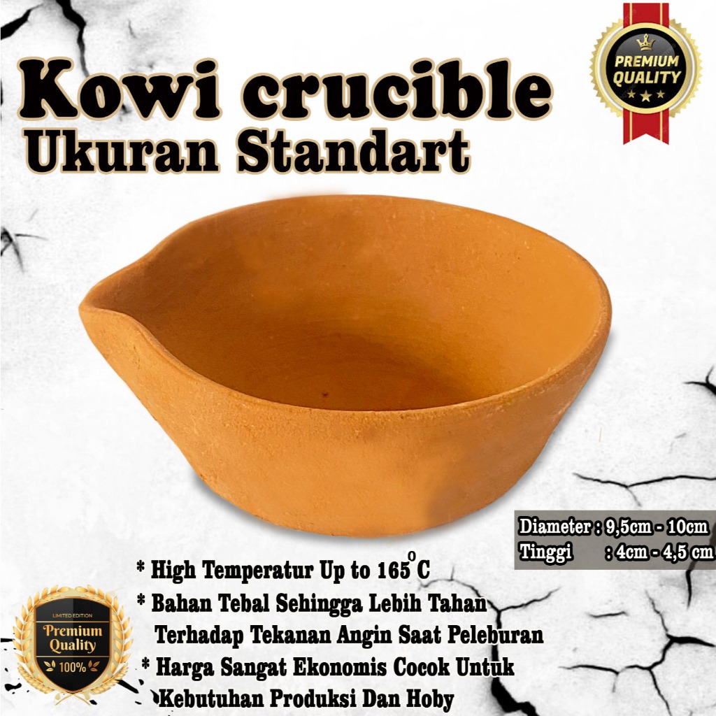 kowi krusibel crucible peleburan emas crucible melting disc