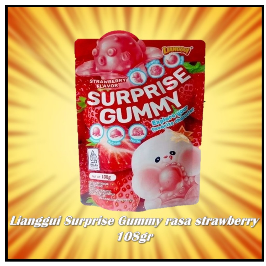 

Lianggui Surprise Gummy rasa strawberry 108gr