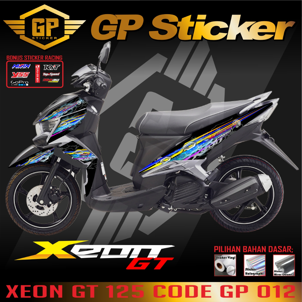 Stripping Yamaha xeon gt 125 decal xeon stiker xeon gtLis xeon gt 125 sticker xeom gt125 variasi GP 