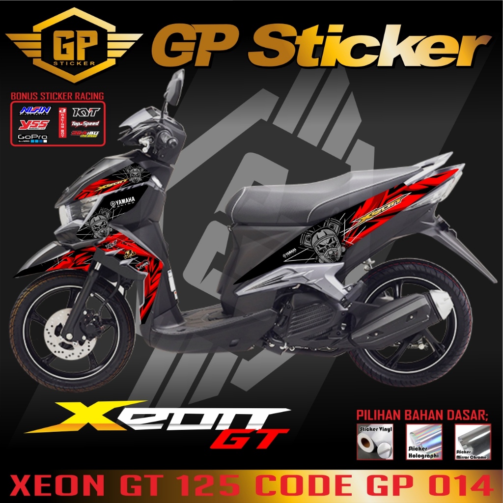 Striping stiker polet list motor Yamaha XeonGt 125 variasi keren berkualitas termurah terbaik GP 014