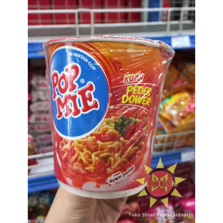 

Pop Mie Pedes Dower Kuah Rasa Ayam Pedas 75 gram